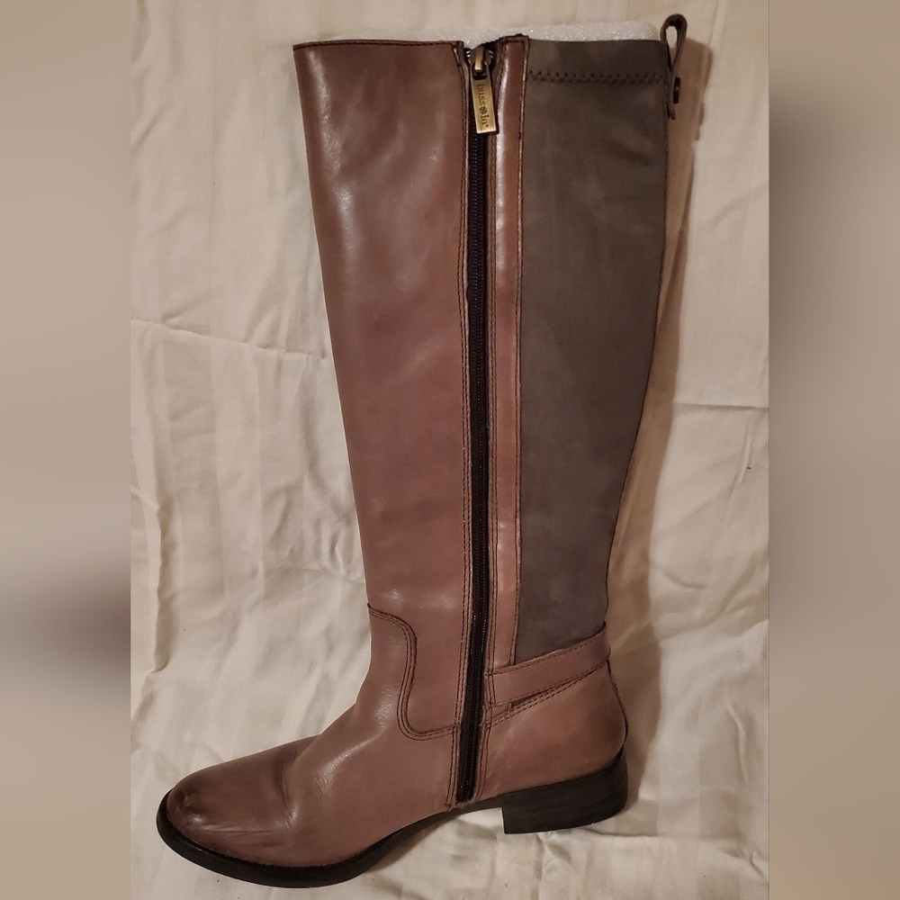 Bussola Taupe Leather Trapani Boots - Picture 2 of 16